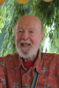 close-up photo of Pete Seeger at the Hudson River Revival 2011