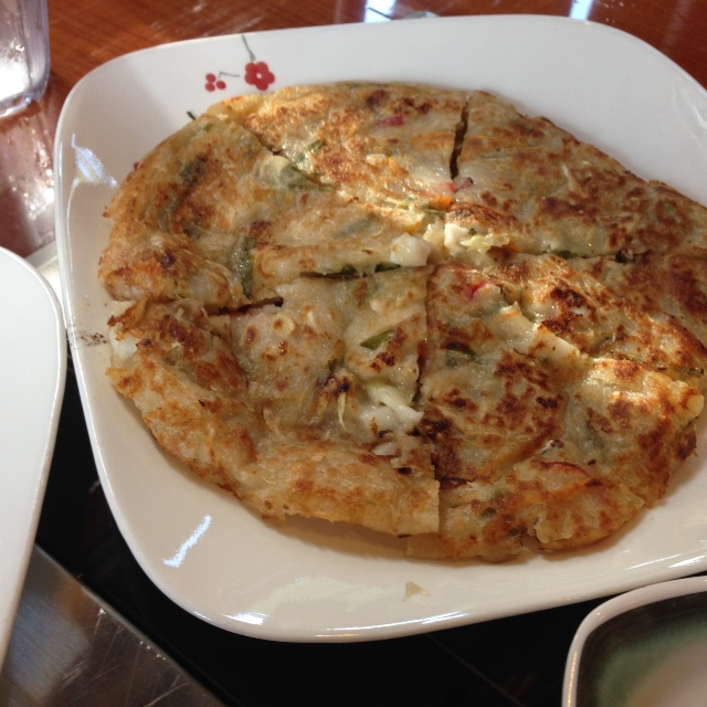 Seafood pancake