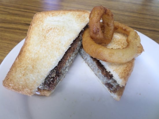 A livermush sandwich for lunch at The Hub definitely sustains you all afternoon.
