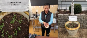 Margarita Delgado and plants